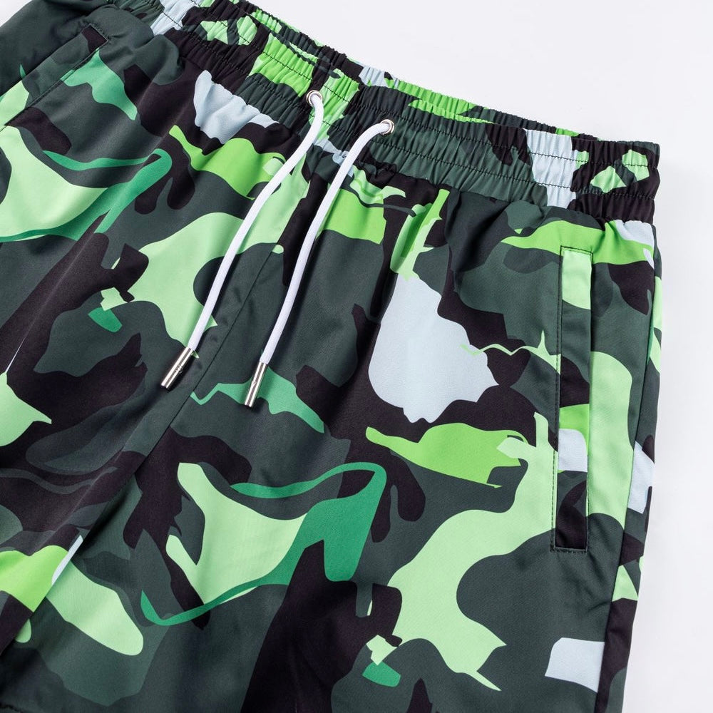 ENVI Camo Swim Shorts - Green