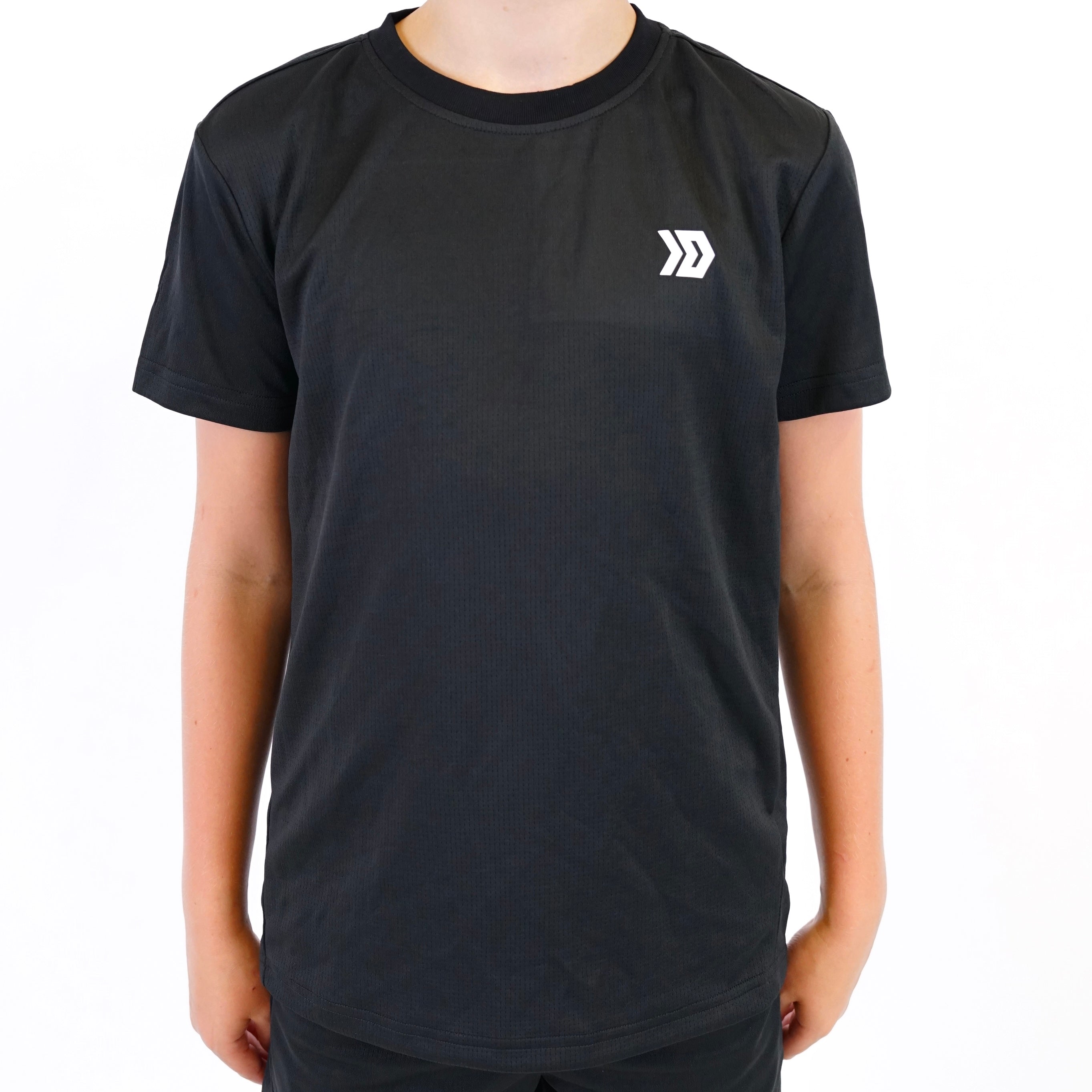 DASH Active Tee & Short Set - Black (Junior)