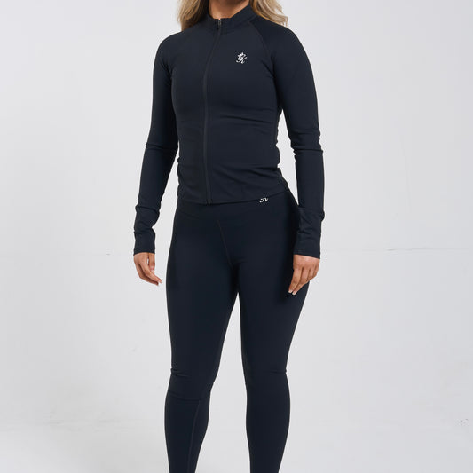 Gym King 365 Half Zip & Leggings  Set - Black