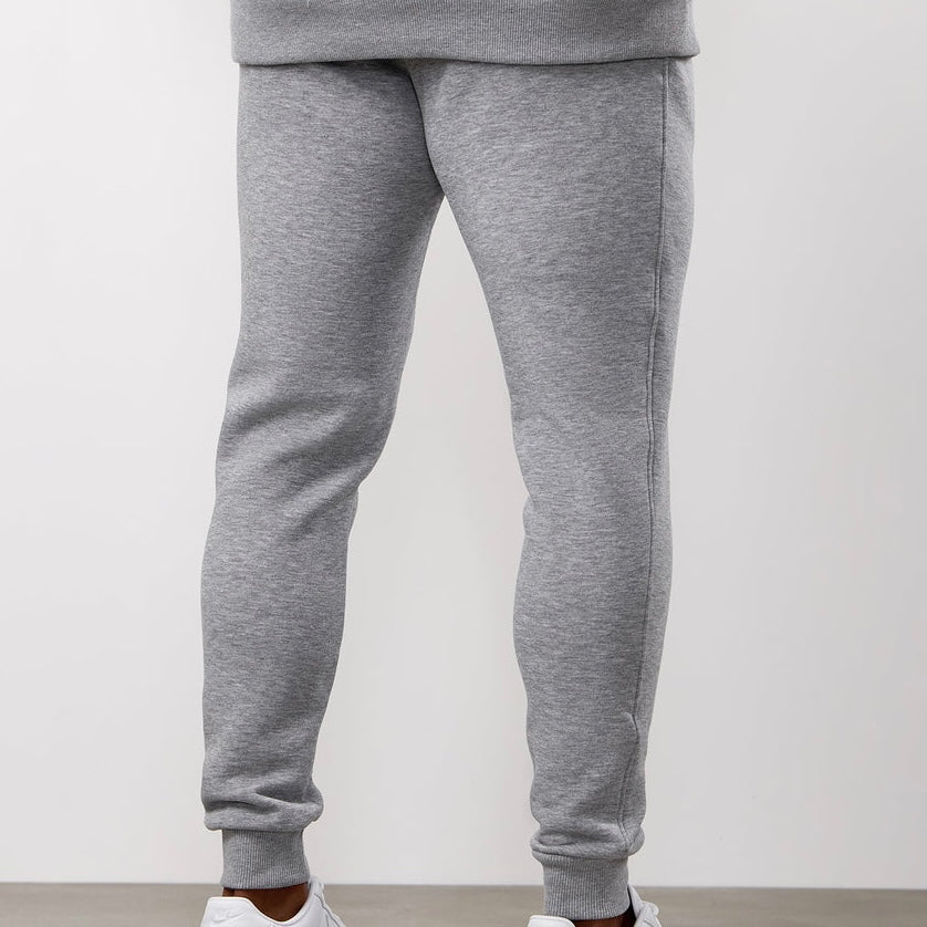Gym King Linear Fundamental Fleece Jogger - Grey Marl