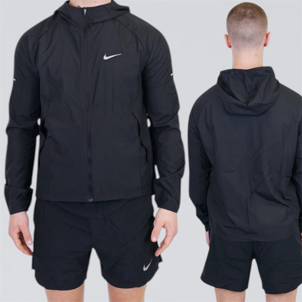 Nike Repel & Challenger - Jacket & Shorts Set - Black