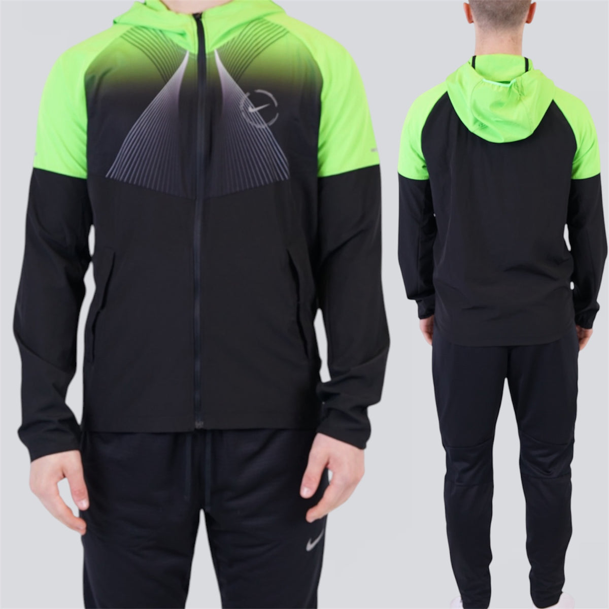Nike Airmax Plus Windrunner & Phenom  Set - Neon / Black