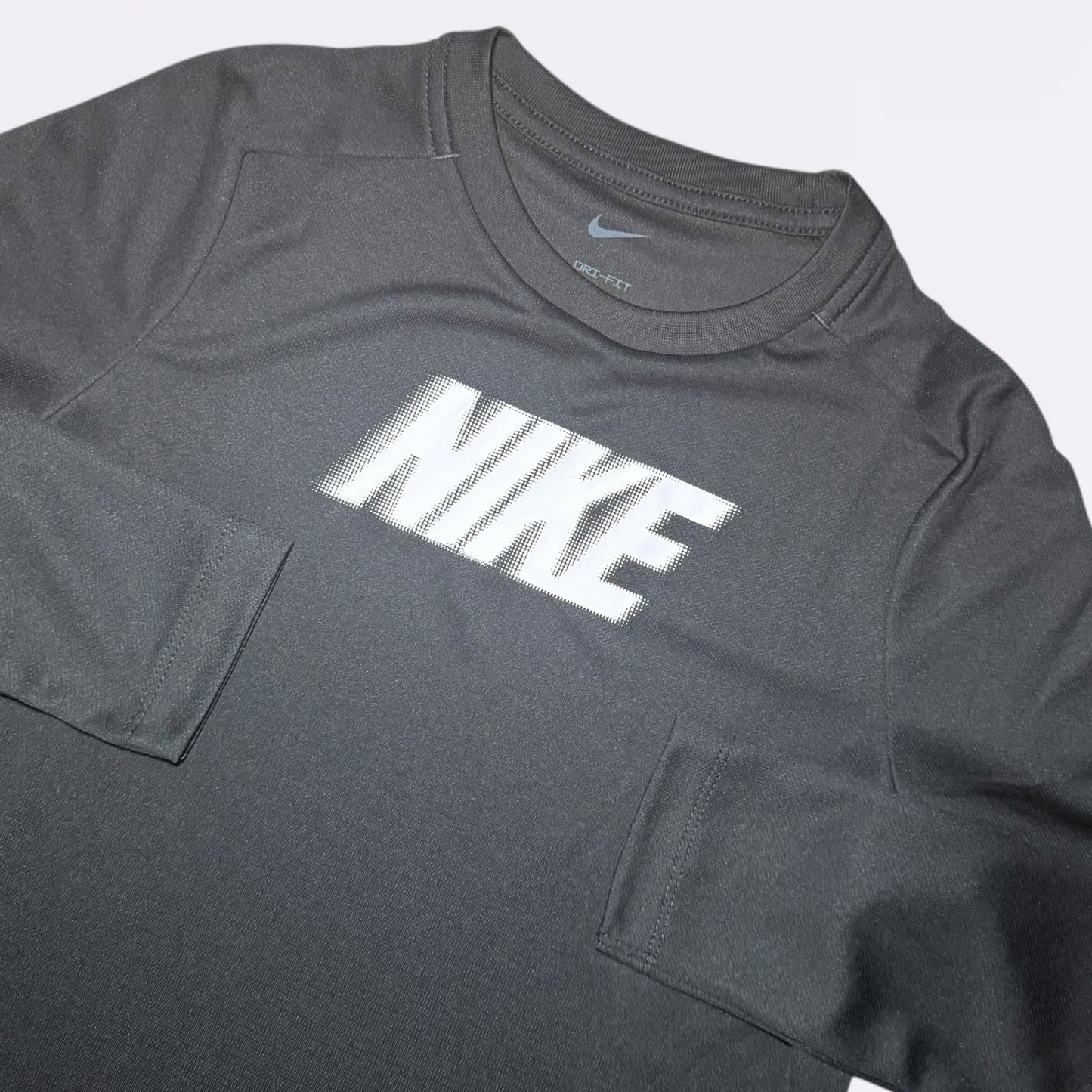 Nike Pixel Graphic Long Sleeve Tee Black