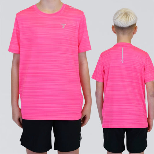 GRIID Flow Tee Set - Pink / Black (Junior)