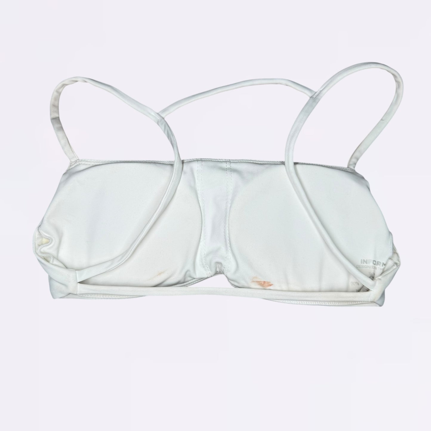 INFORM Sculpt Seamless Halterneck Sports Bra - White (Damaged)