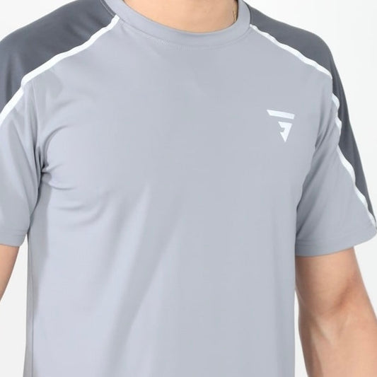 GRIID Reflect Tee - Grey / Aqua