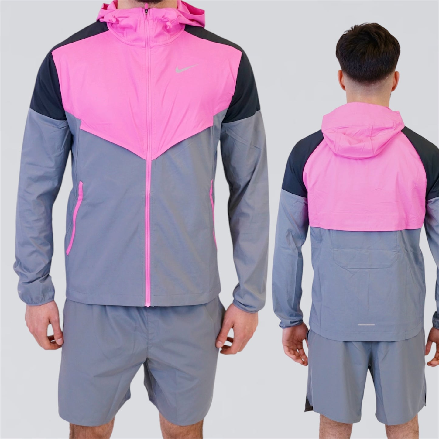 Nike Windrunner & Challenger Set - Pink / Grey