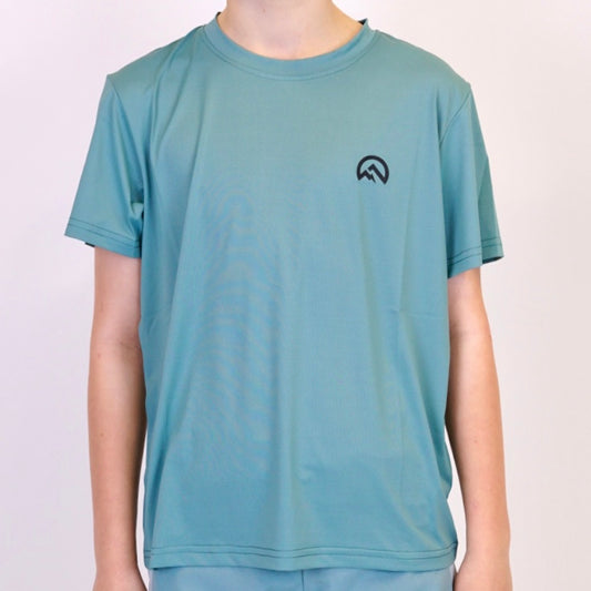 Flux Logo Tee - Midnight Green (Junior)