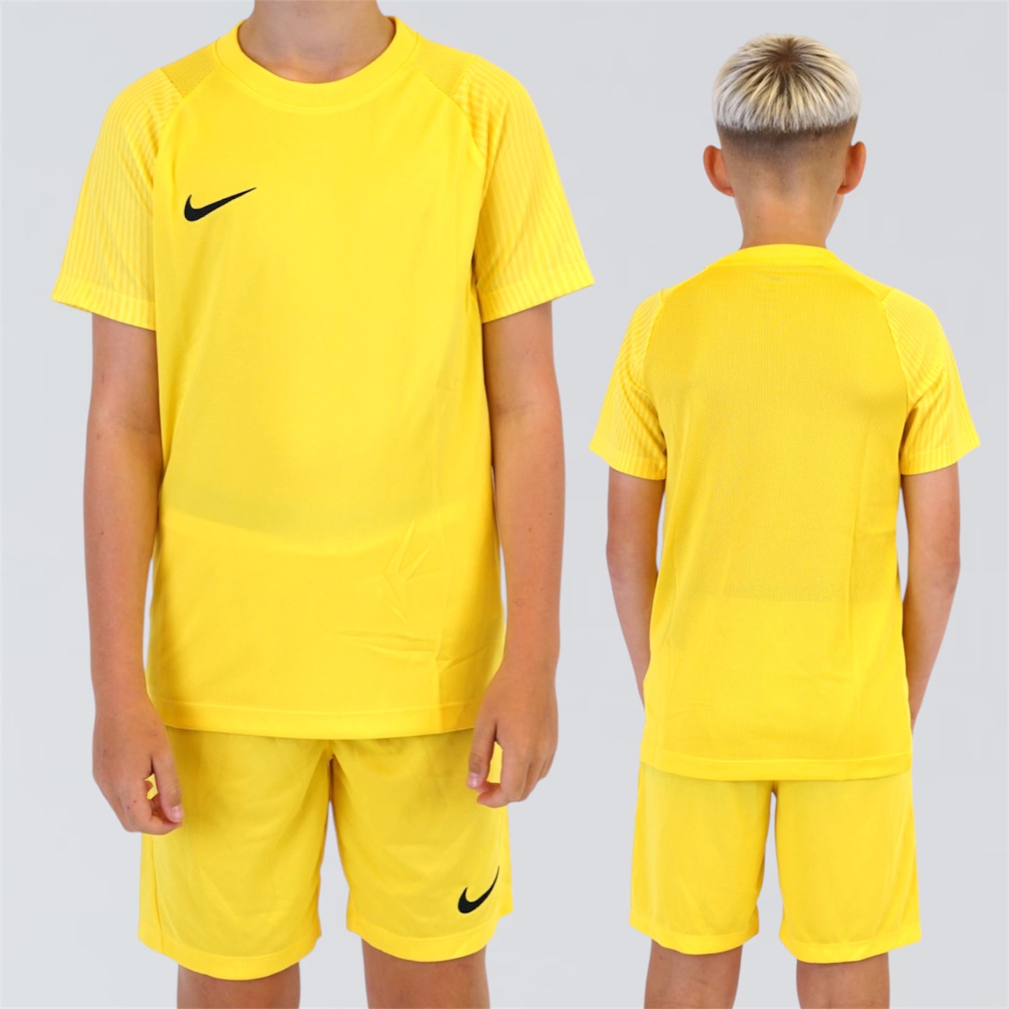 Nike Dri-Fit Academy 2.0 Set - Tee & Shorts - Yellow (Junior)