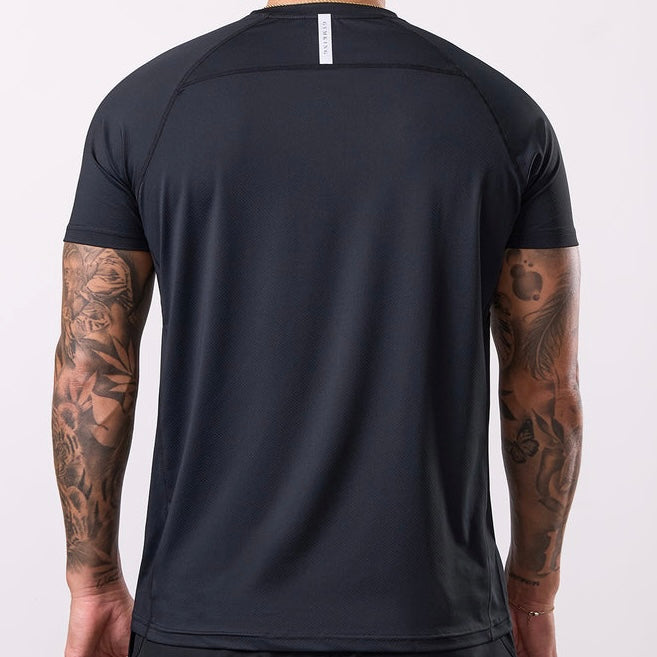 Gym King Energy Linear Tee - Black
