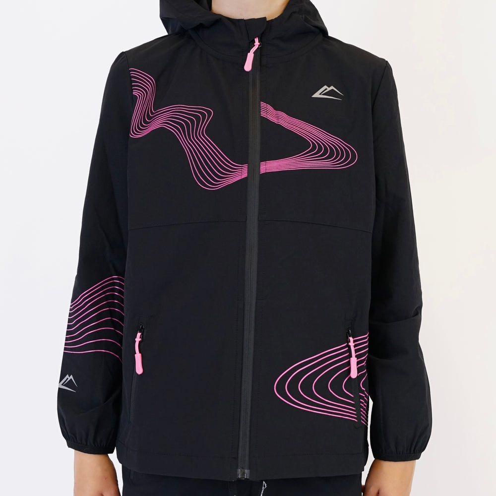 ActiveLine Wave Jacket - Black / Pink (Junior)