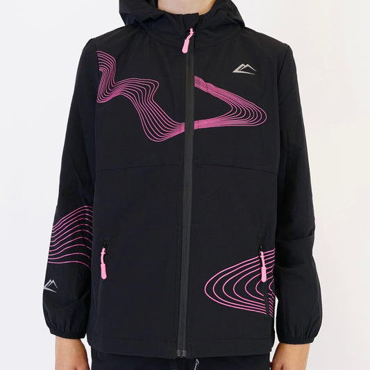 ActiveLine Wave Jacket - Black / Pink (Junior)