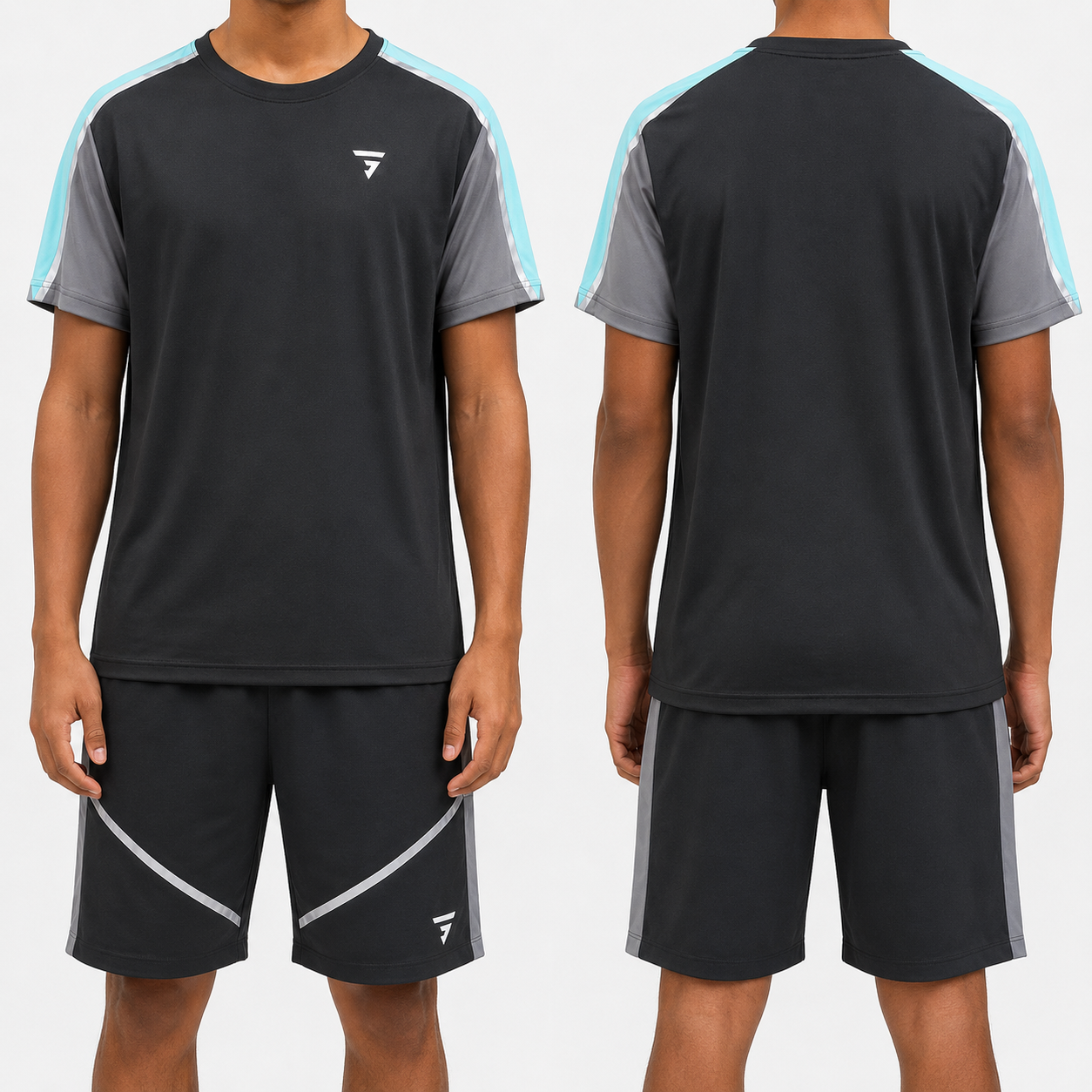 Griid Reflect Set - Black / Aqua (Junior)