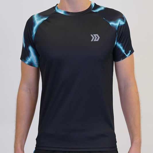 DASH Lightning Tee - Black / Blue