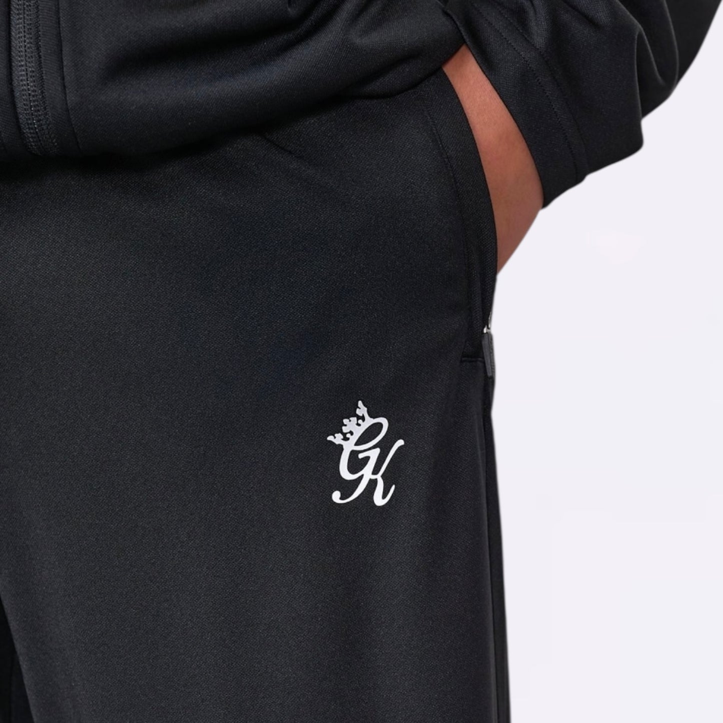 GymKing Lightweight Poly Joggers - Black (Junior)