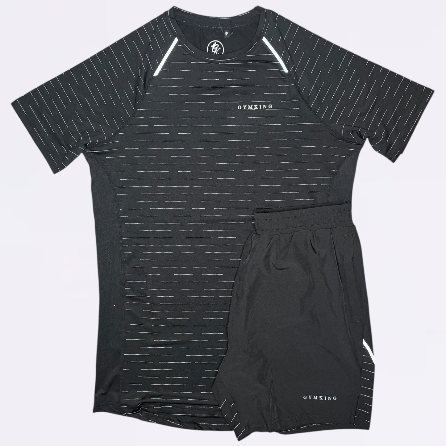 GymKing Stamina Performance Tee & Shorts Set  - Black