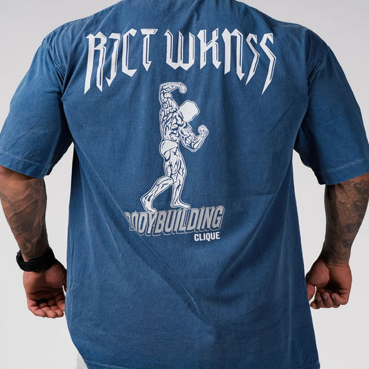 RJCT WKNSS Bodybulding Clique Tee - Blue