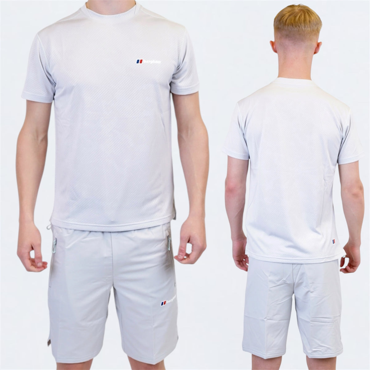 Berghaus Dawdon Tech Set - Tshirt & Shorts - Dark Grey