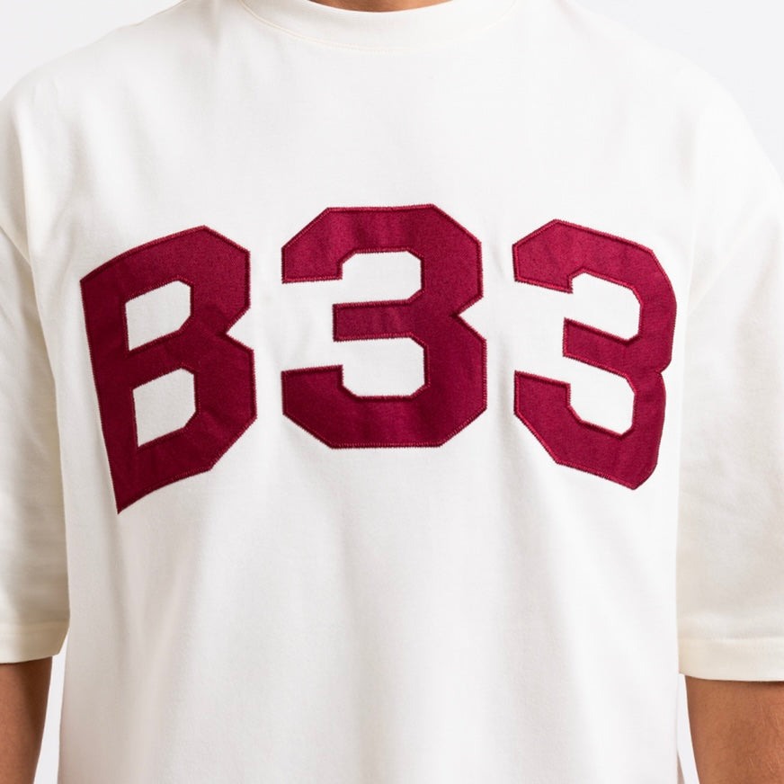 Bee Inspired Big Logo Tee - Off White / Red