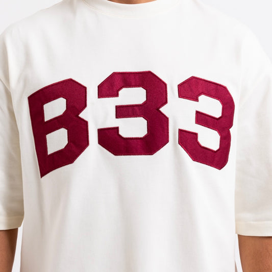 Bee Inspired Big Logo Tee - Off White / Red