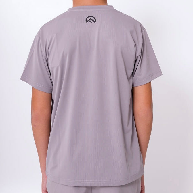 Flux Logo Tee - Light Grey  (Junior)