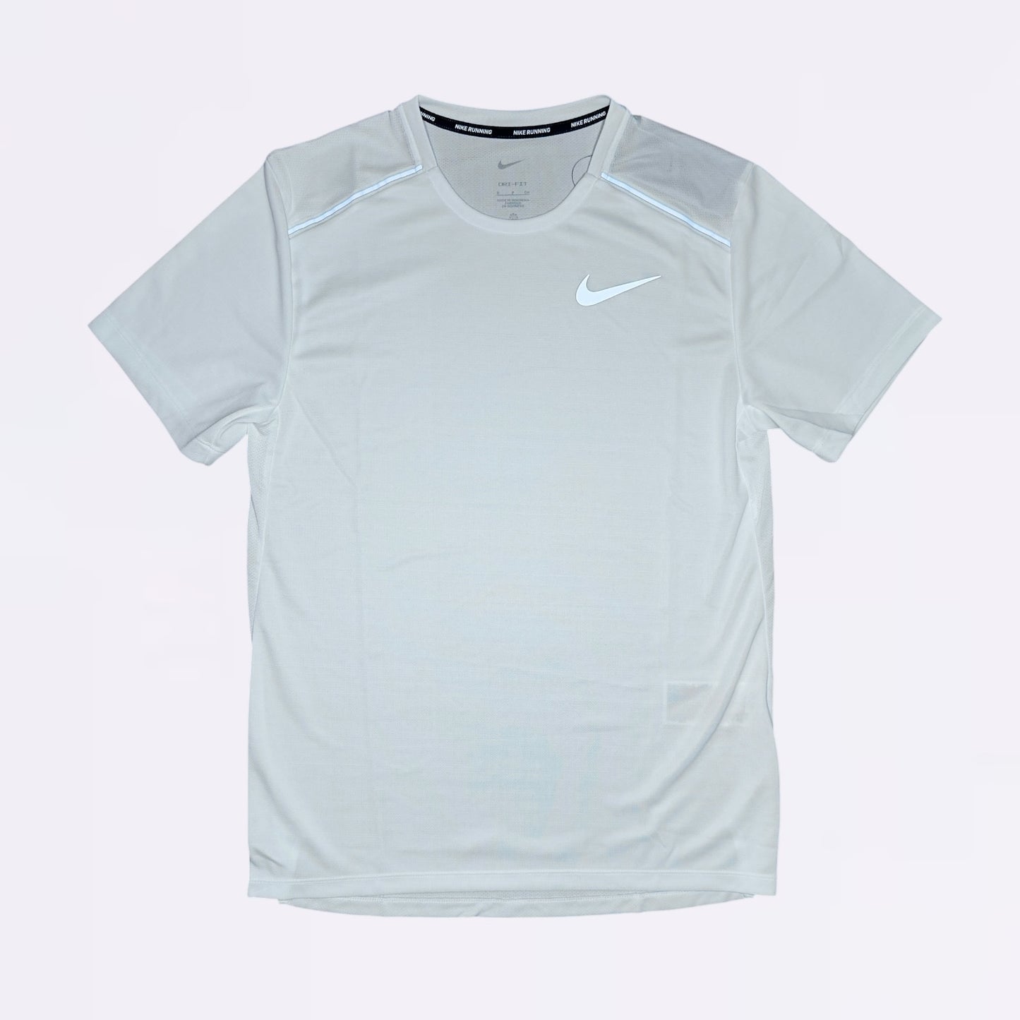 Nike Miler & Flex Stride Set - Tee & Shorts - White / Grey