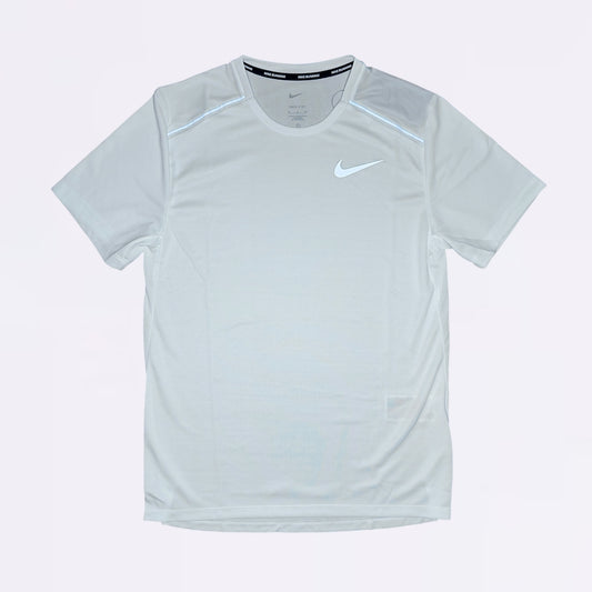 Nike Miler & Flex Stride Set - Tee & Shorts - White / Grey