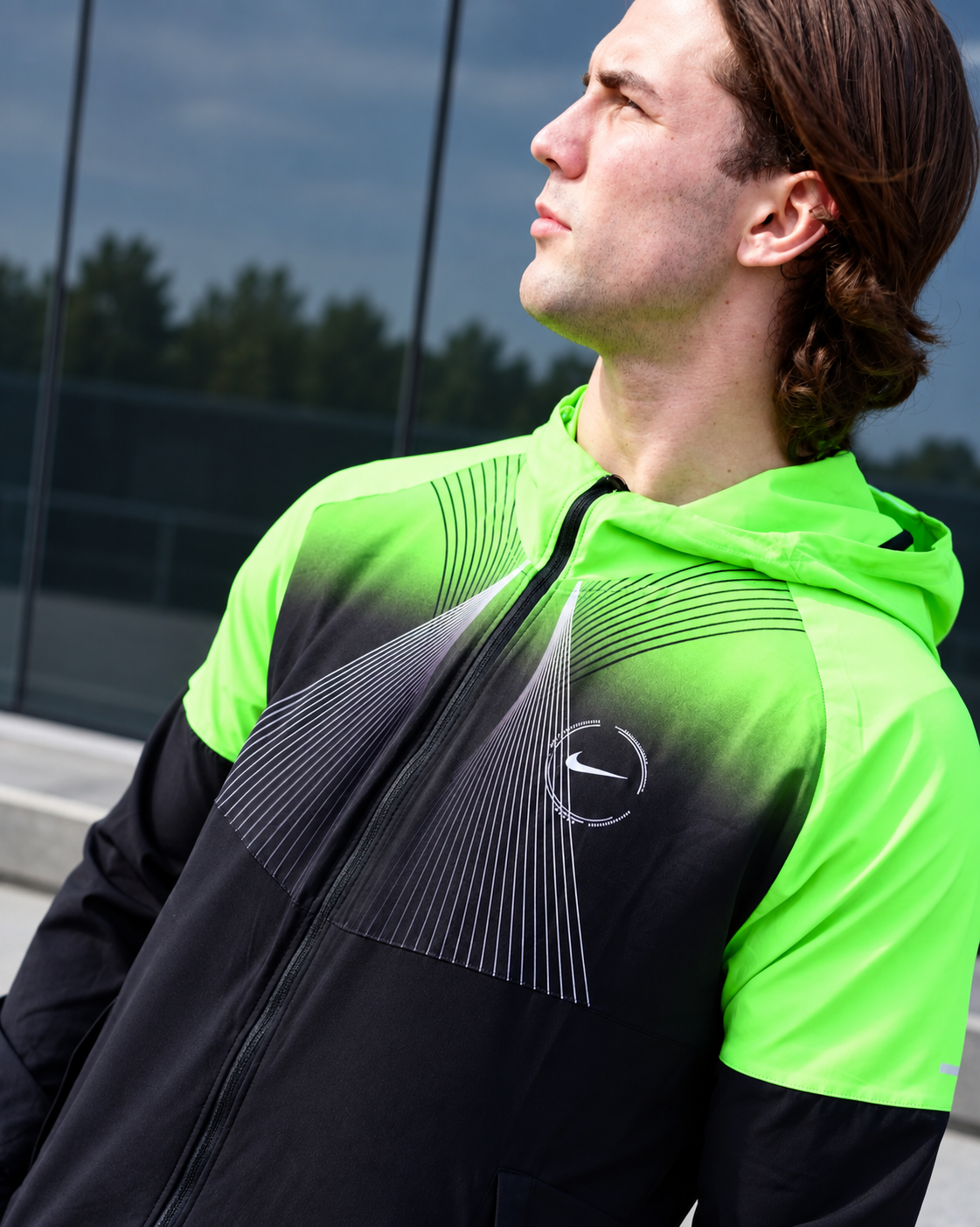 Nike Airmax Plus Windrunner 3 Piece Short Set - Neon / Black