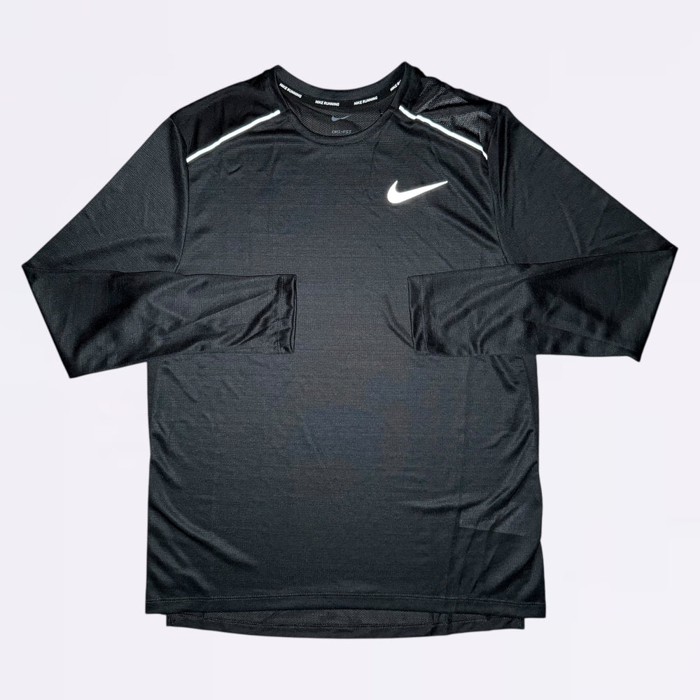 Nike Long Sleeve Miler Tee Black