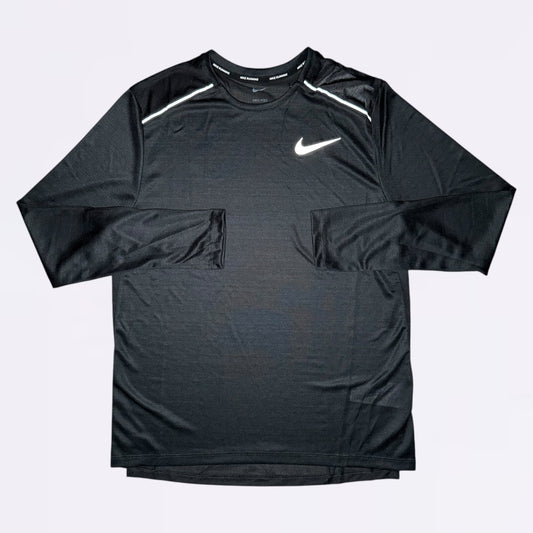 Nike Long Sleeve Miler Tee Black