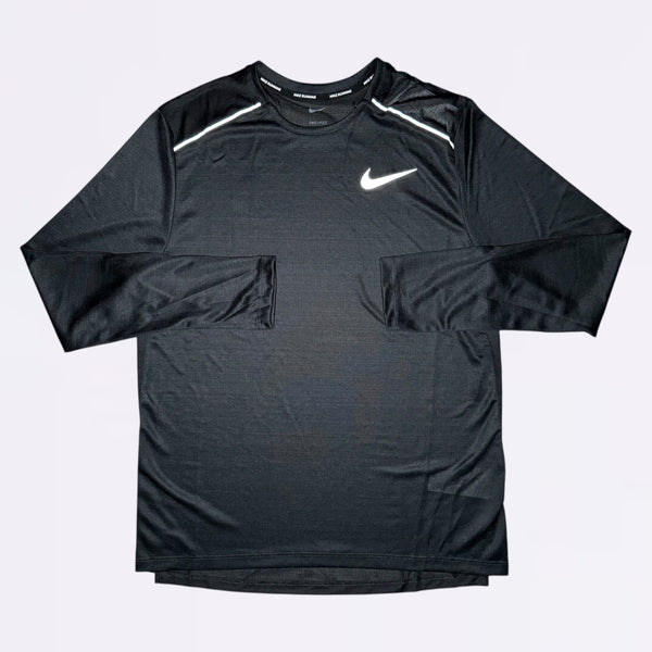 Nike Long Sleeve Miler Tee Black