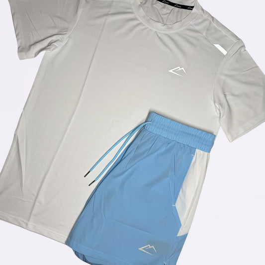 ActiveLine Storm Tee & Shorts Set - Sky Mist