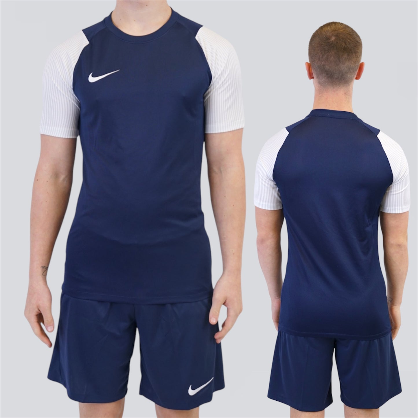 Nike Dri-Fit Academy 2.0 Set - Tee & Shorts - Navy / White