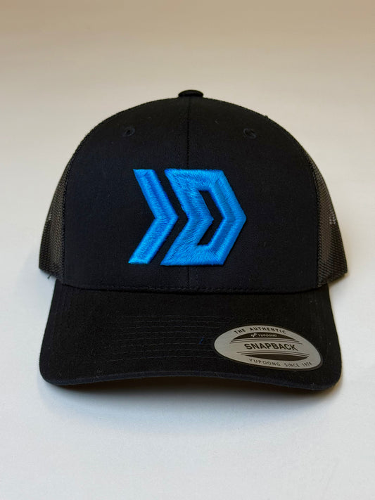 DASH Cap - Black / Lightning Blue