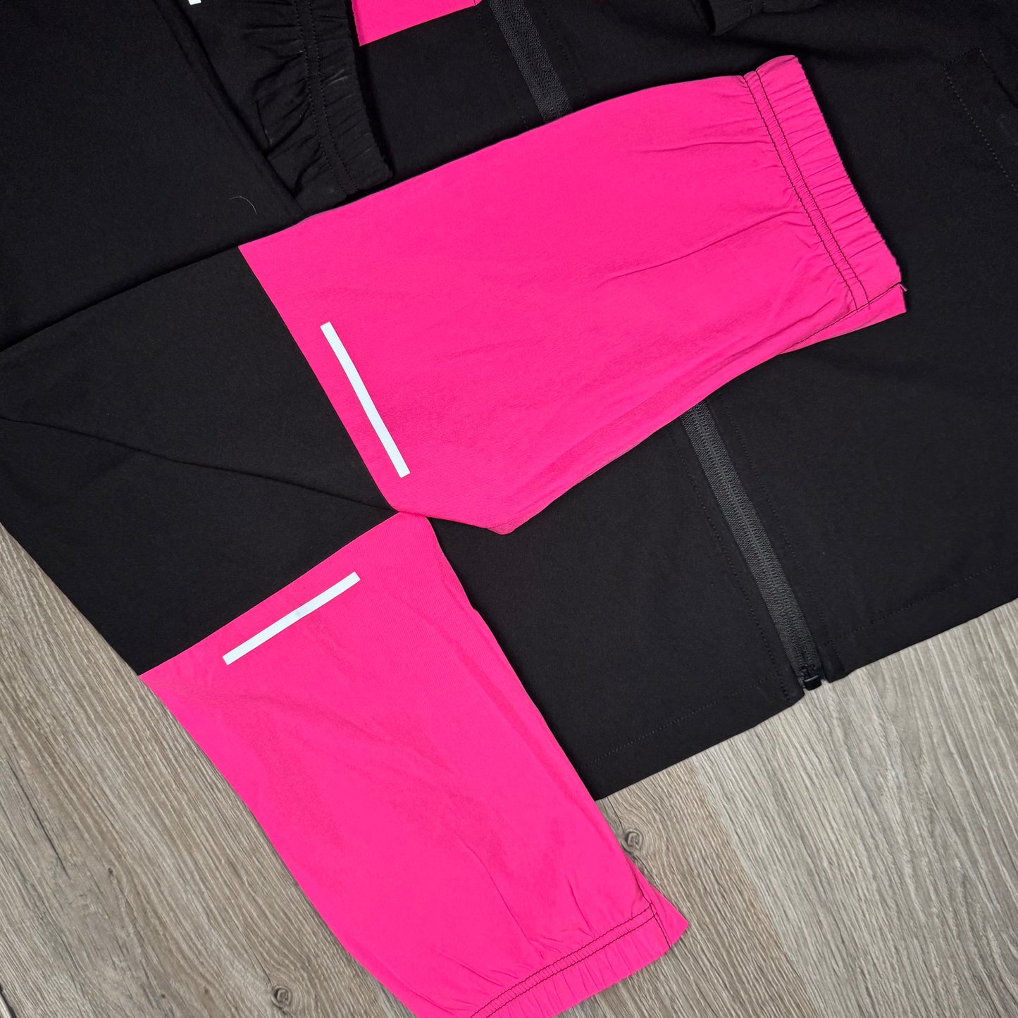 Certified Jacket & Bottoms Set - Black / Pink