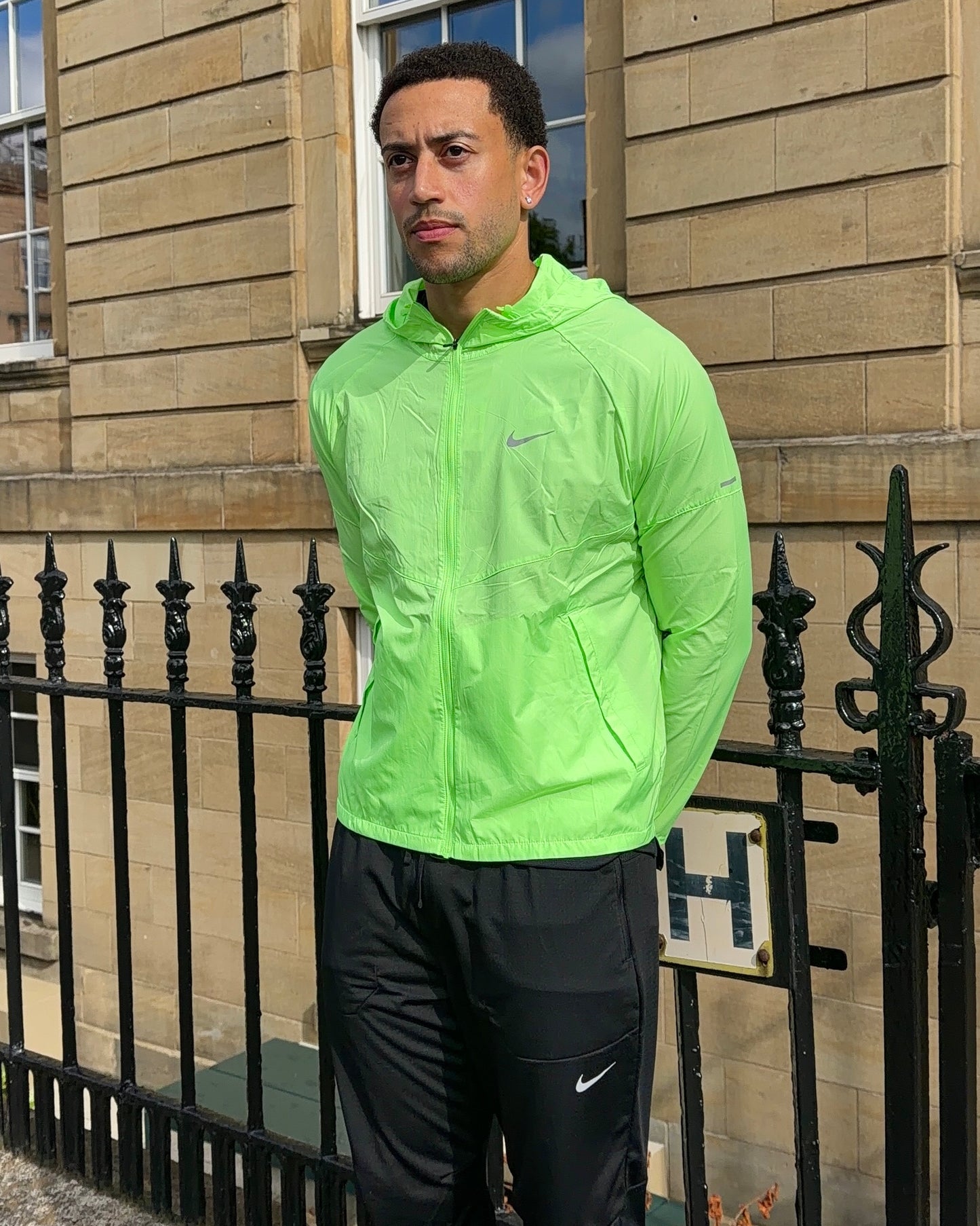 Nike Repel Windrunner 3 Piece Set - Barely Volt / Black