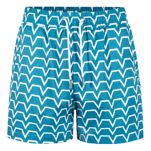 ENVI Chevron Swim Shorts - Blue / White