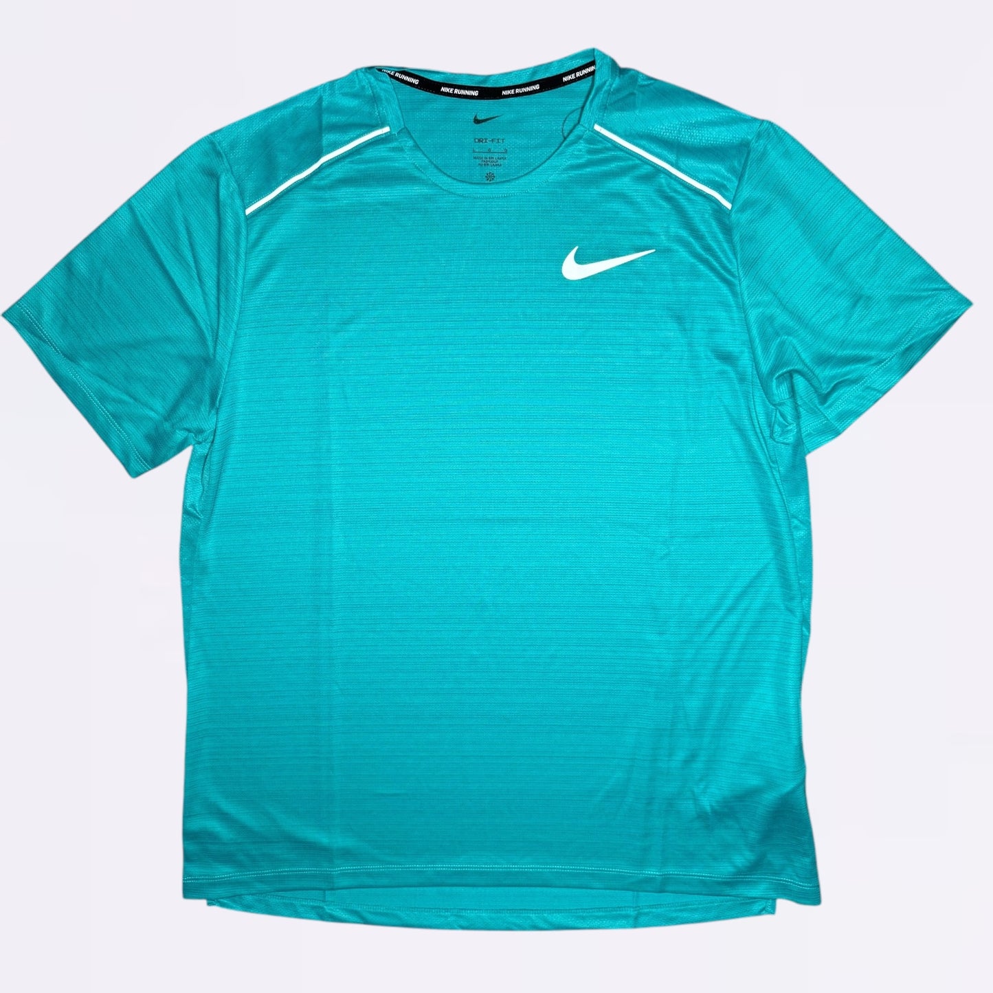 Nike Miler & Challenger Set - Tee & Shorts - Cactus Blue / Grey