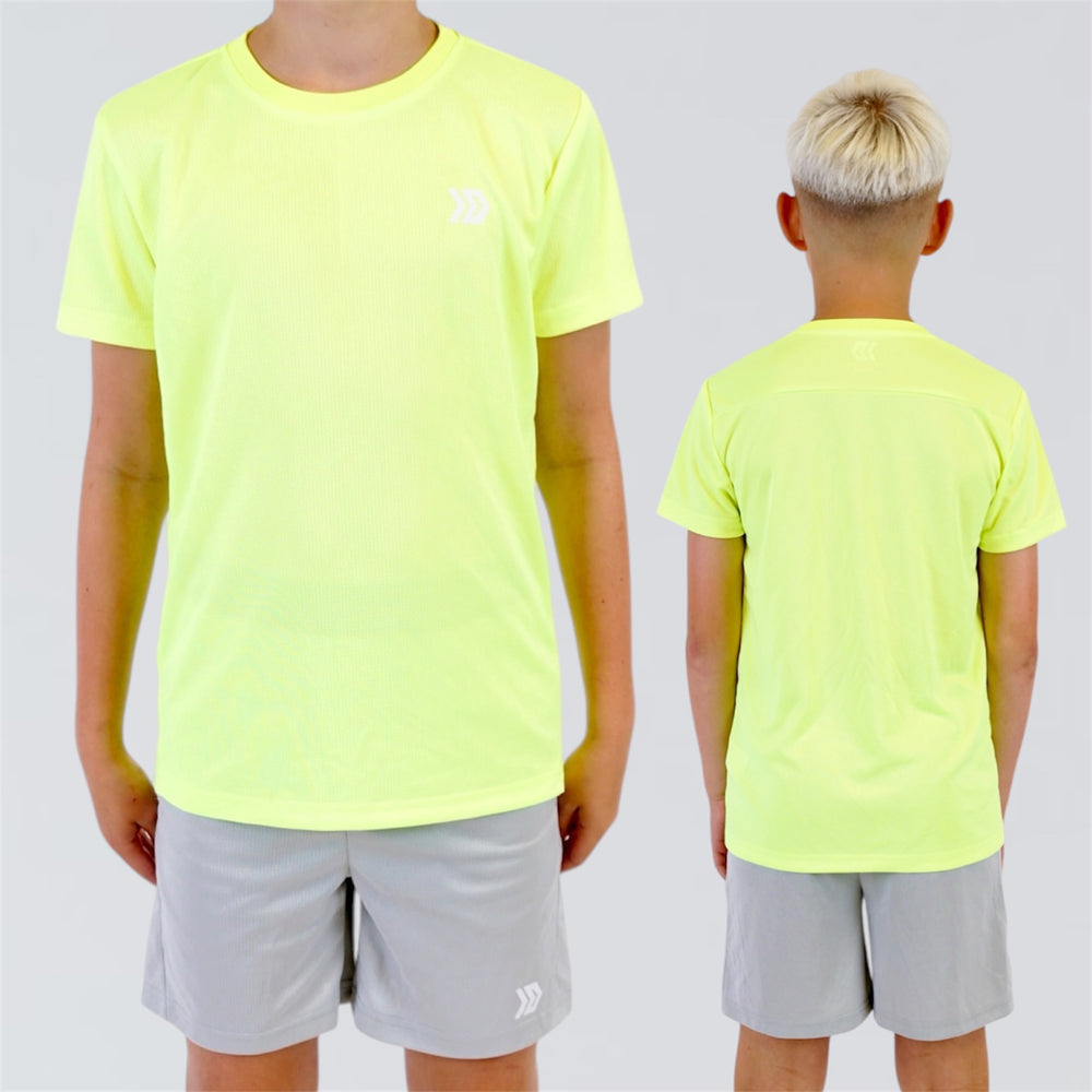 DASH Active Tee & Short Set - Volt / Grey (Junior)