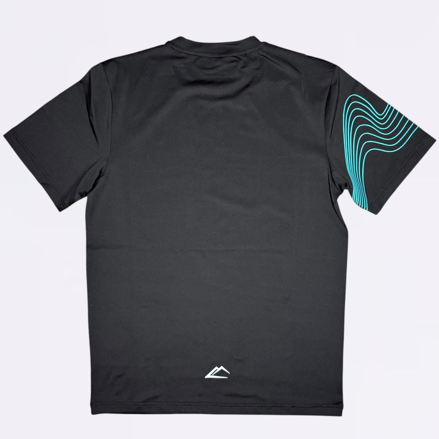 ActiveLine Wave Tee - Black / Turquoise