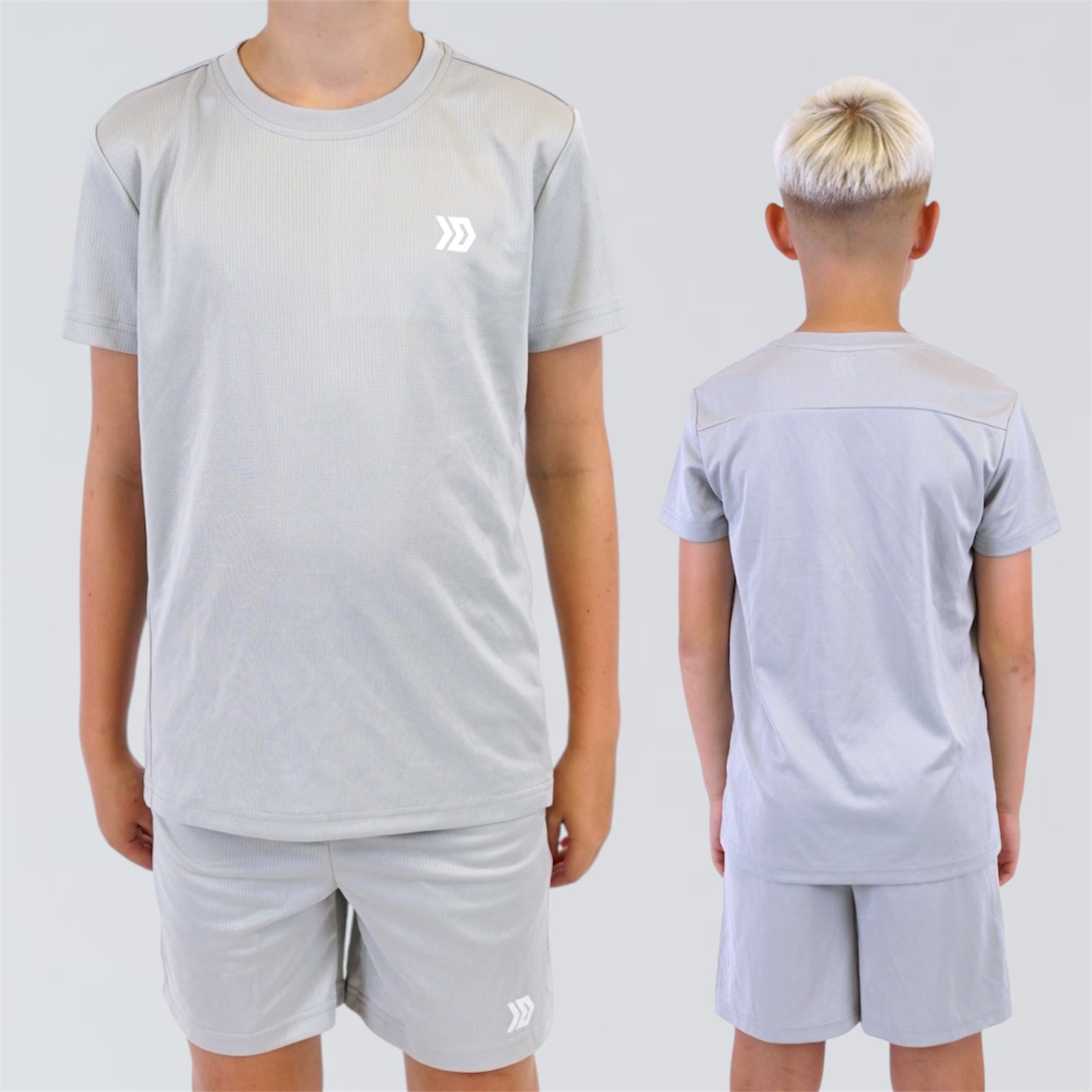 DASH Active Tee & Short Set - Grey (Junior)