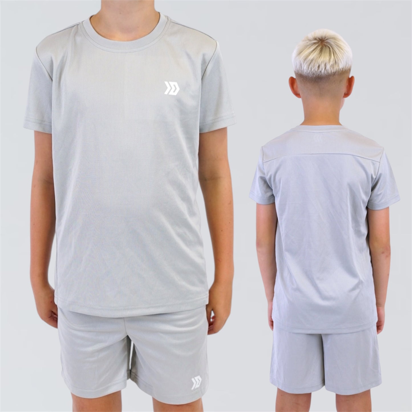 DASH Active Tee & Short Set - Grey (Junior)