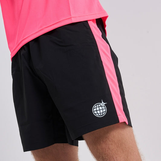 PRTY Active Shorts - Black / Pink