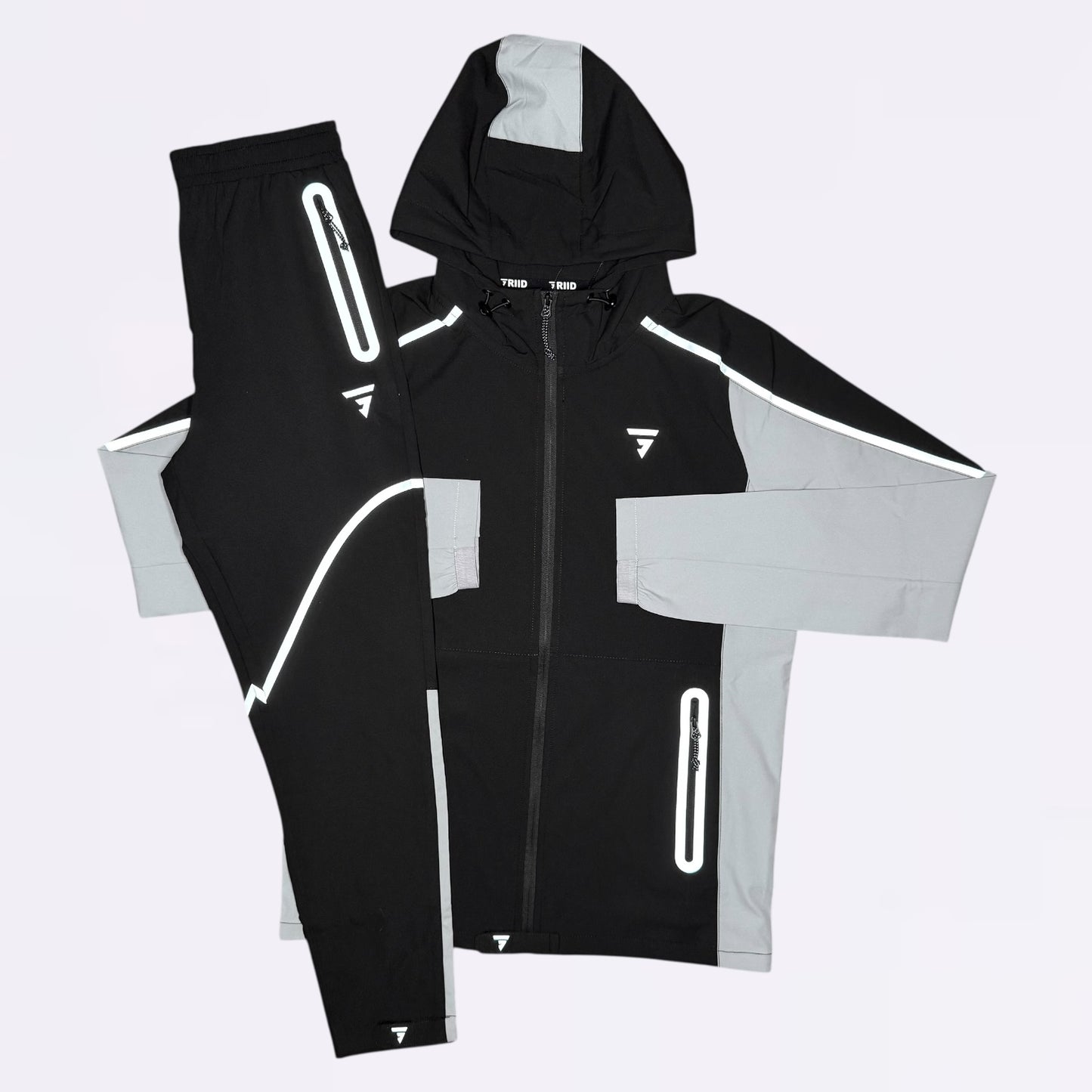 GRIID Reflect Tracksuit - Black / Grey (Junior)