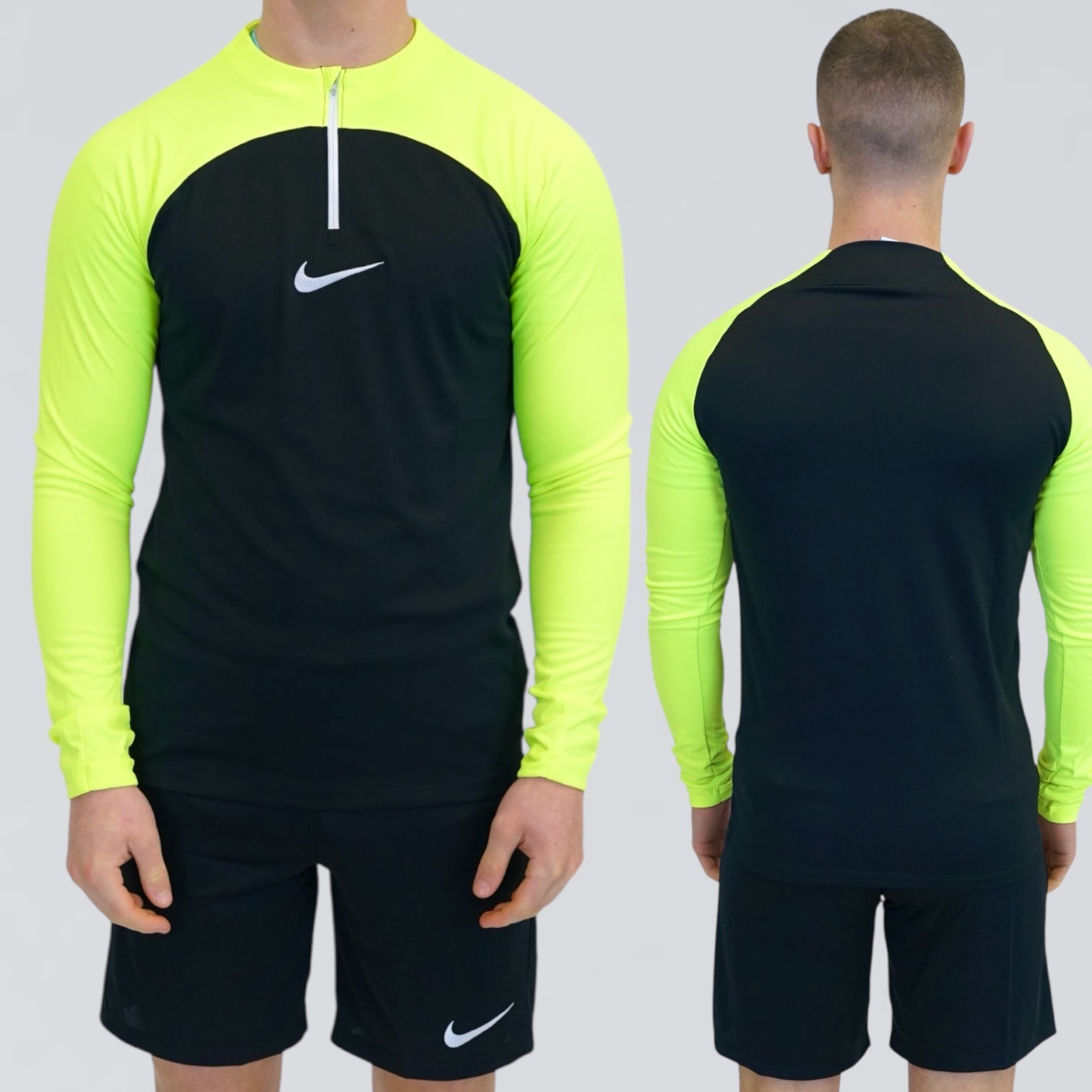 Nike Dri-Fit Academy Drill Set - Black / Volt