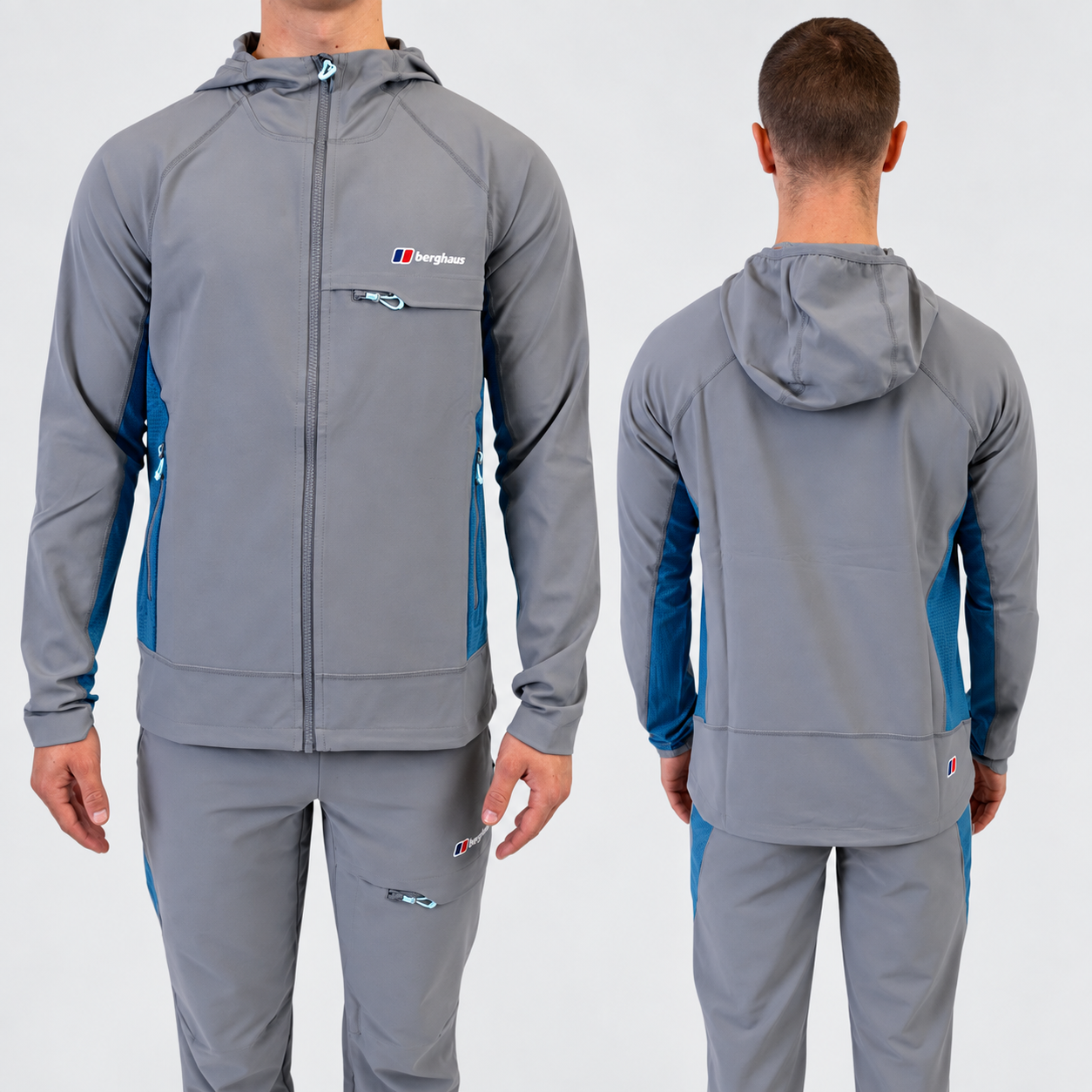 Berghaus Wavertree Set - Jacket & Bottoms - Dark Grey / Blue