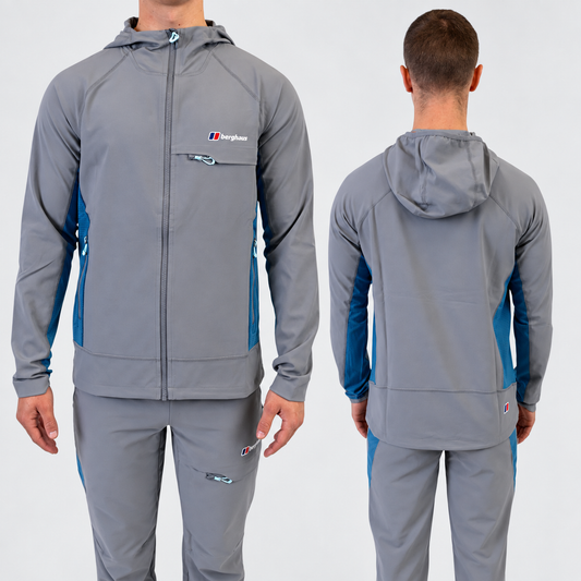 Berghaus Wavertree Set - Jacket & Bottoms - Dark Grey / Blue