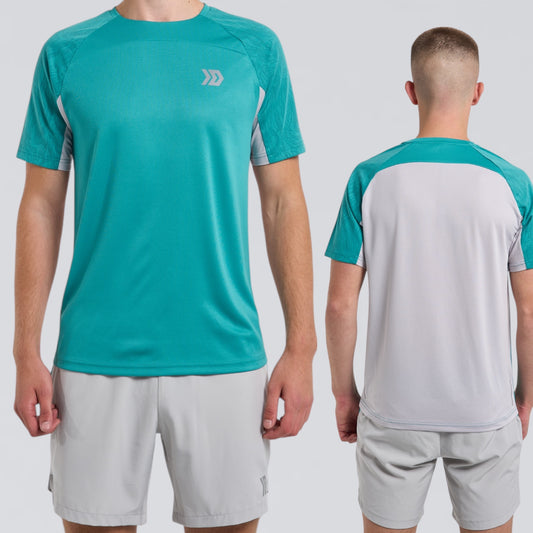 DASH Tee Set - Grey / Mint Green