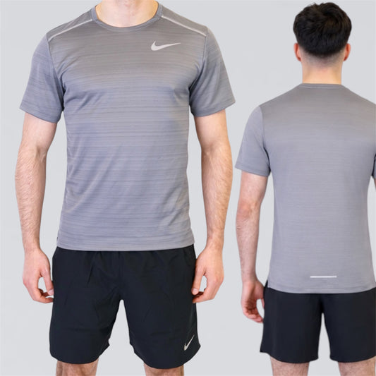Nike Miler Set - Stone Grey / Black
