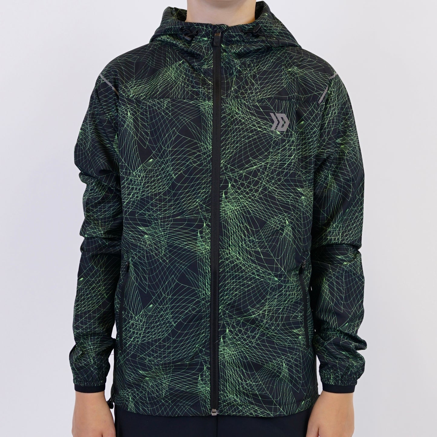 DASH Hyperweb Windrunner & Bottoms Set - Black / Neon (Junior)